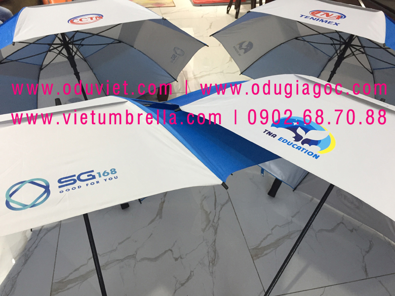 xưởng sản xuất ô dù cầm tay in logo quảng cáo